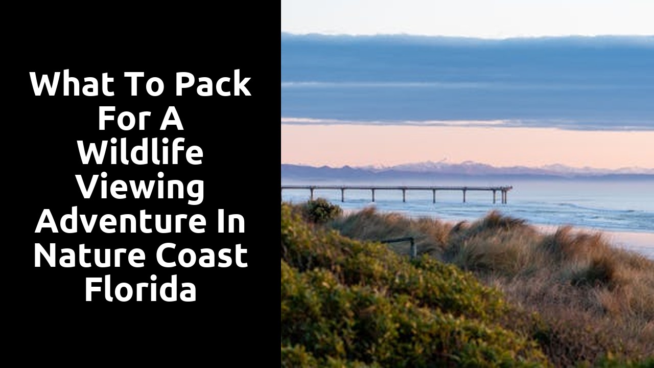 What to Pack for a Wildlife Viewing Adventure in Nature Coast Florida